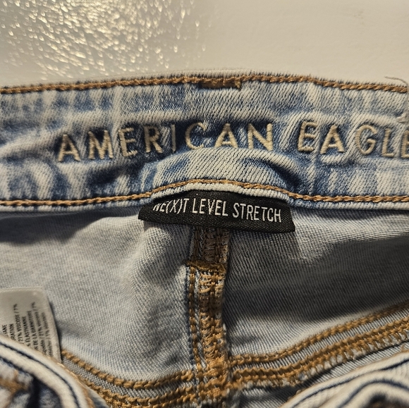 American Eagle slim distressed jeans Next Level Stretch size 0 - Picture 4 of 8